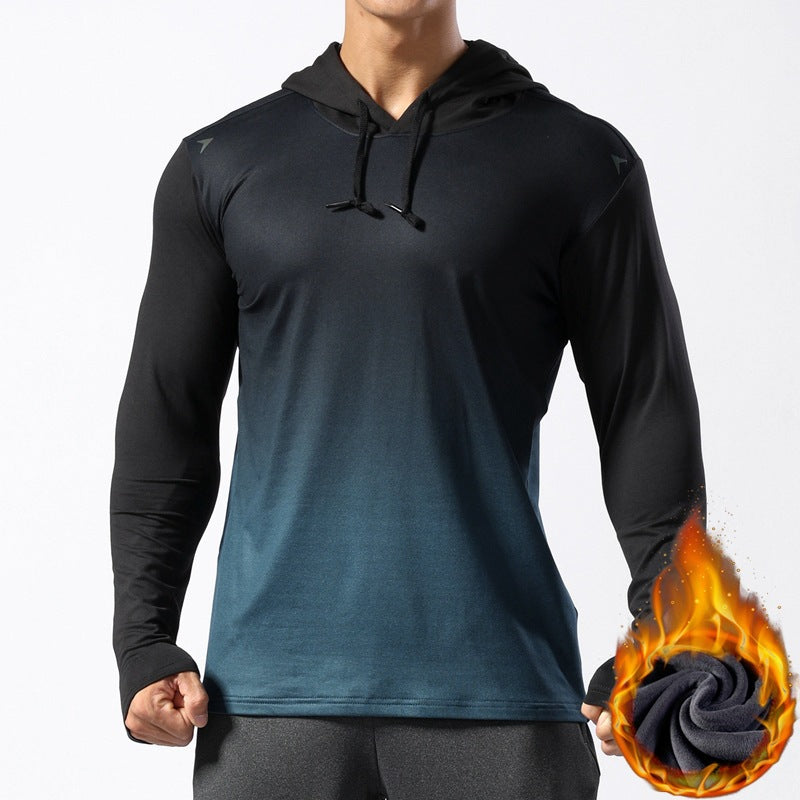 Herren Thermo-Langarm-Hoodie aus Funktionsstretch mit Kapuze, Daumenloch & feuchtigkeitsregulierender Fütterung Echo Archiv
