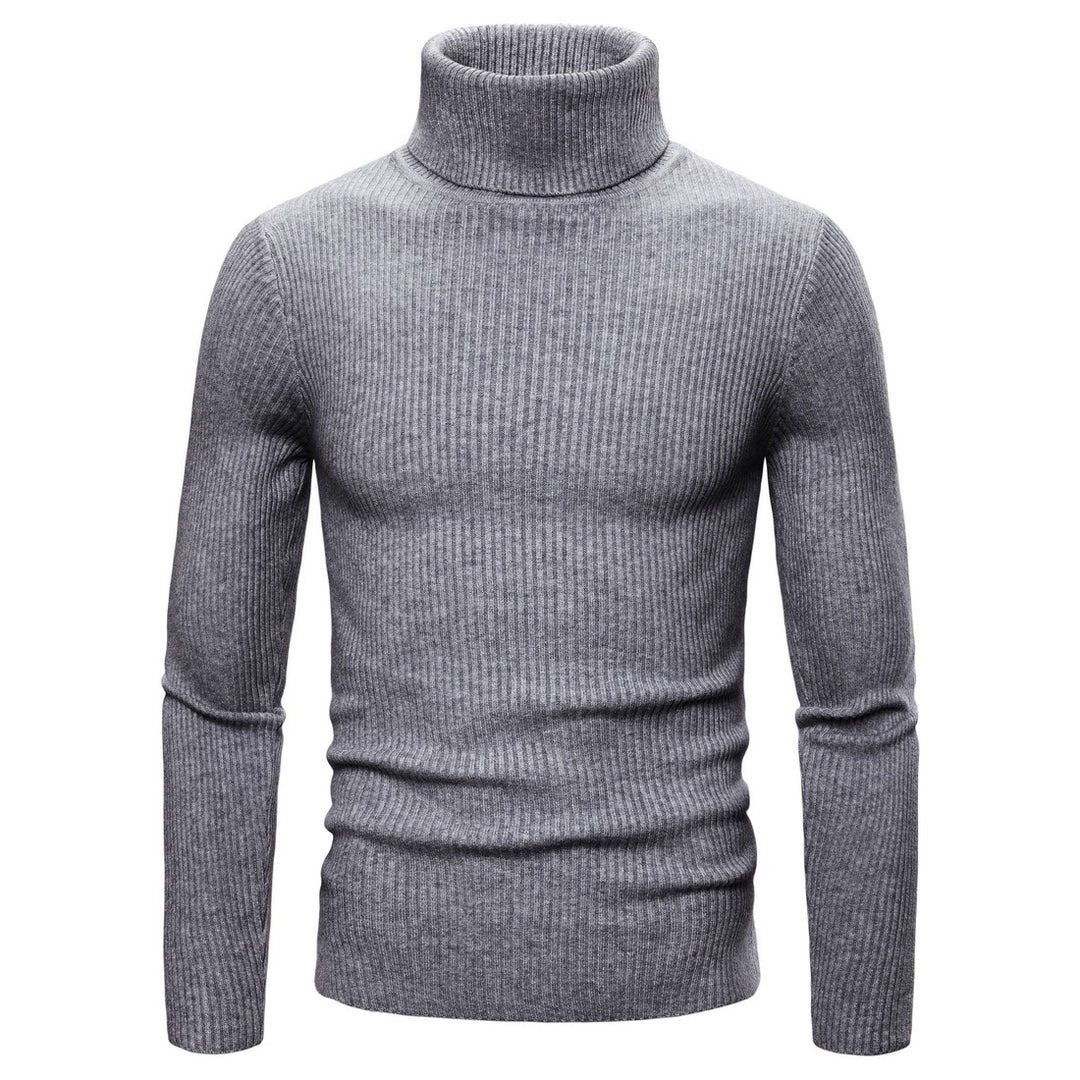 Herren Rollkragenpullover aus weichem Strick mit Rippstruktur Echoarchiv