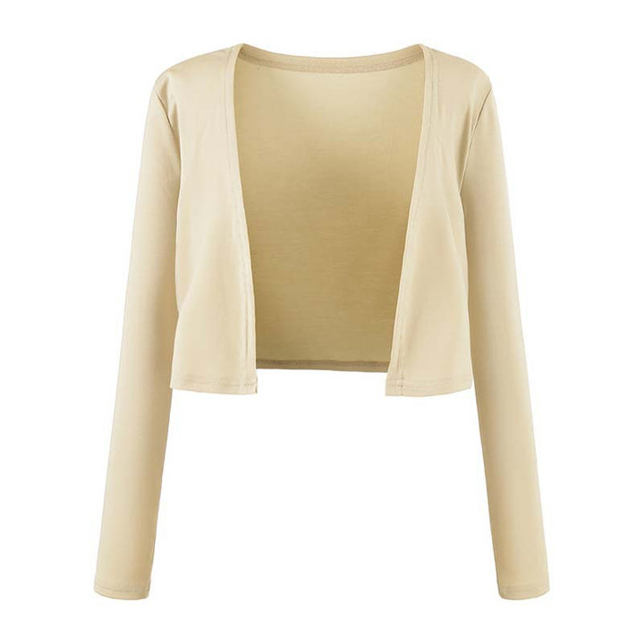 Damen Loungewear-Set mit Bolero, Rollkragen-Croptop und ausgestellter Schlaghose Echoarchiv