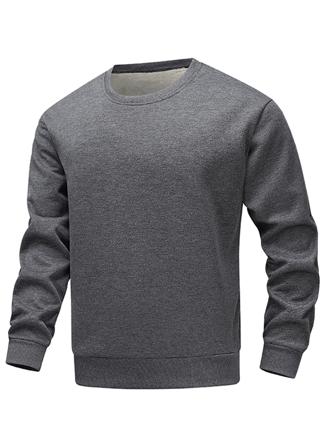Herren bequemer Fleece-Sweater mit Rundhalsausschnitt Echoarchiv