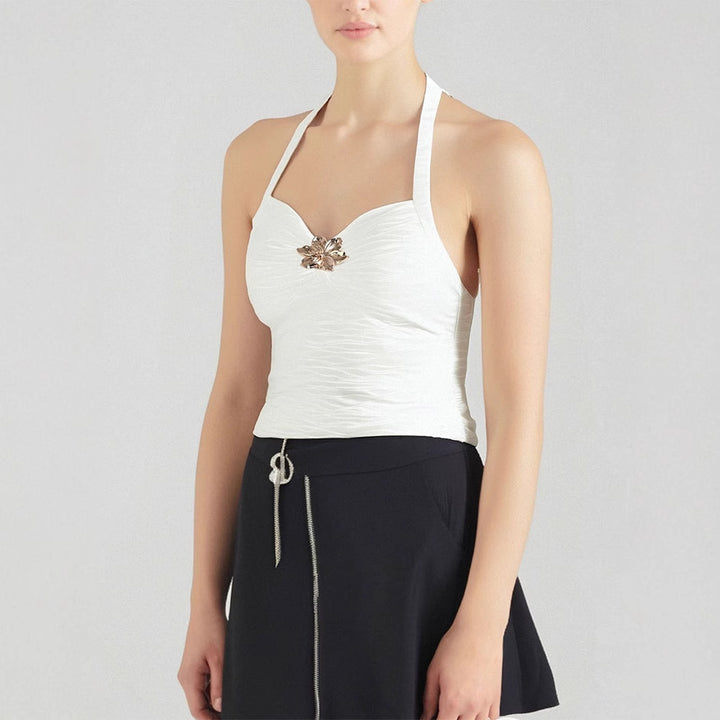 Damen Elegantes Trägertop mit floralem Design Echo Archiv