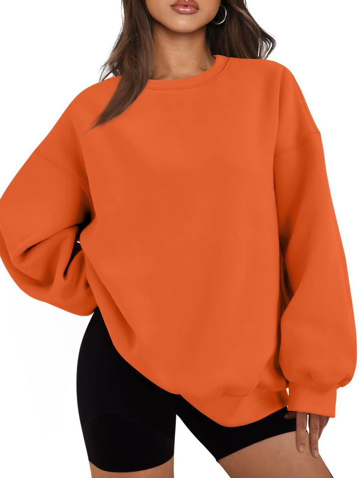 Damen nan Boxy-Crewneck-Sweat mit extraweiter Passform, Raglanärmeln und weichem Fleece-Innenfutter Echo Archiv