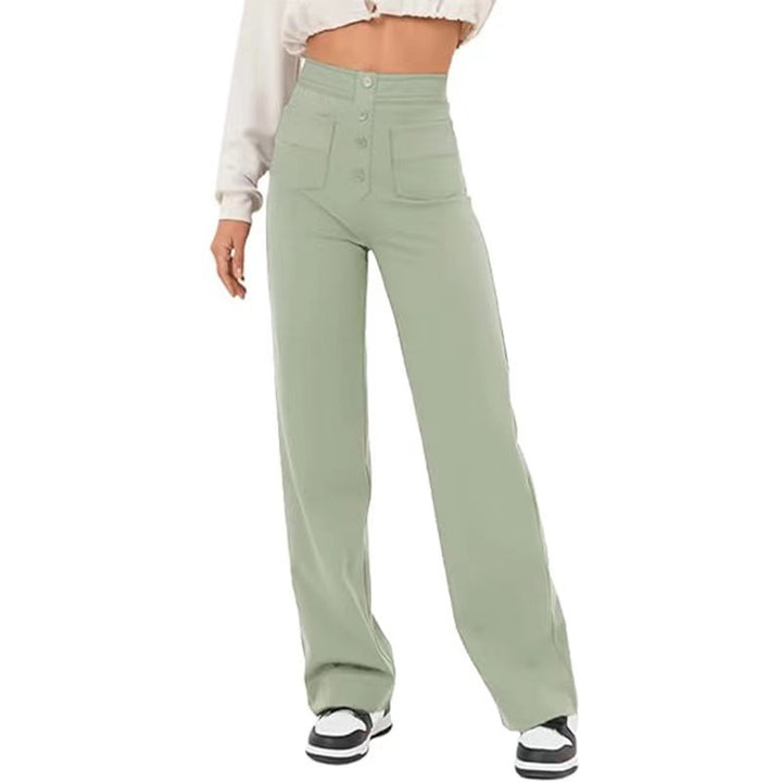 Damen Hochtaillierte Wide‑Leg Hose mit aufgesetzten Taschen Echo Archiv