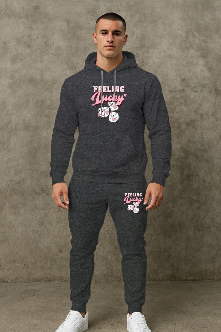 Herren Sportliches Hoodie- und Jogginghosen-Set Echoarchiv