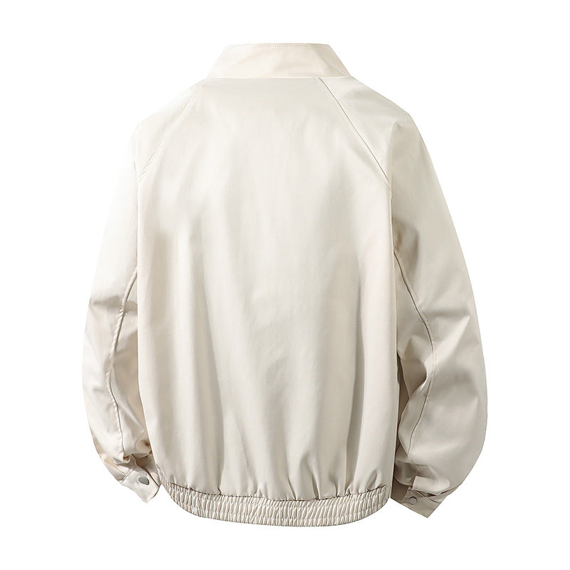Herren winddichte Freizeitjacke mit hohem Kragen und elastischen Bündchen Echoarchiv