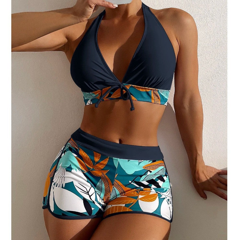 Damen Bikini-Set mit verspieltem Pflanzenmuster Echo Archiv