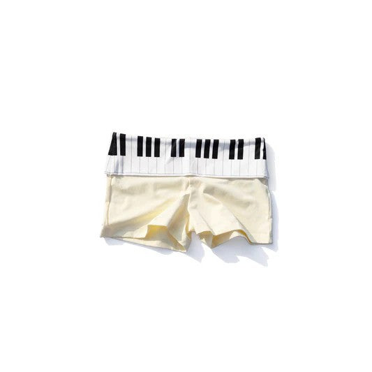 Damen Poloshirt und Shorts Set mit musikalischem Design Echo Archiv