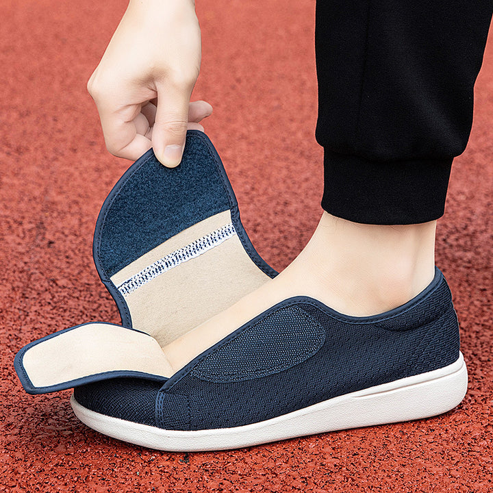 Herren nan orthopädischer Pantoffel mit verstellbarem Klettverschluss, atmungsaktivem Mesh und stoßdämpfender Schaumstoffsohle Echo Archiv