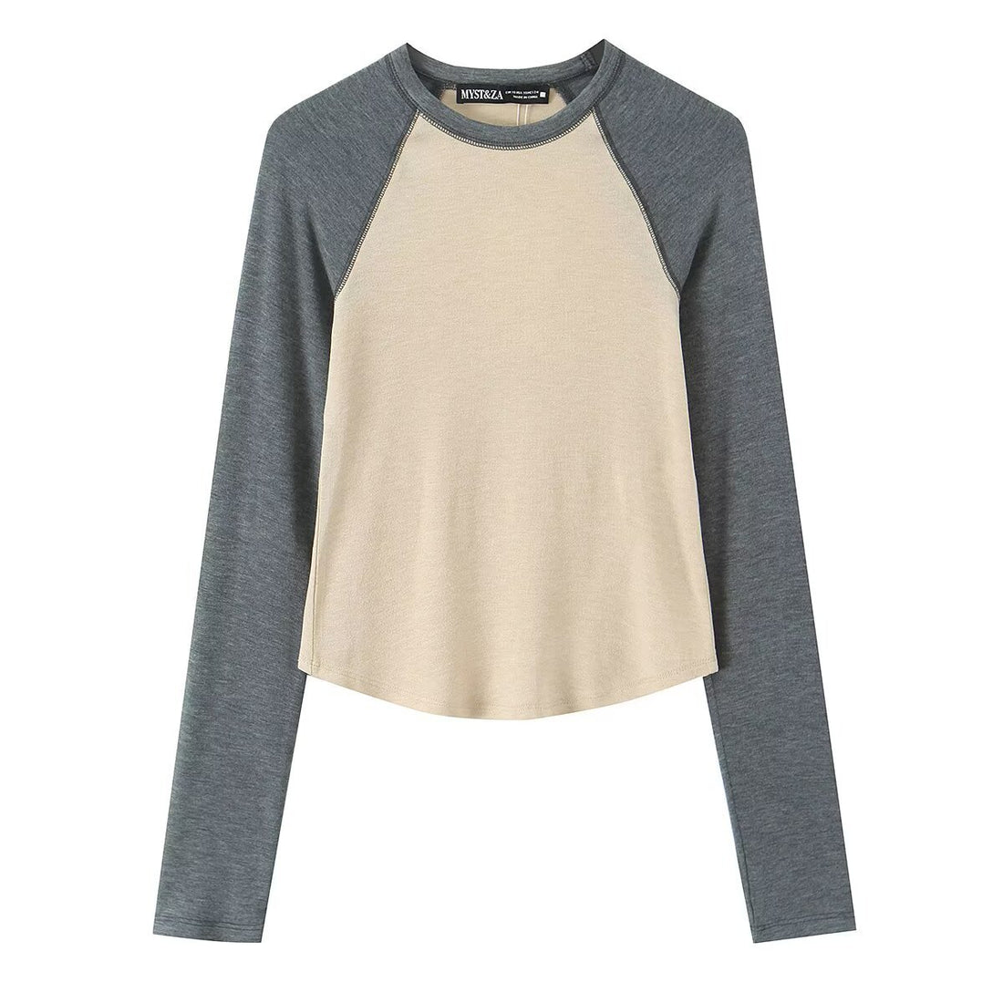 Damen Langarm-Raglanshirt aus weichem Jersey mit leicht tailliertem Schnitt Echoarchiv