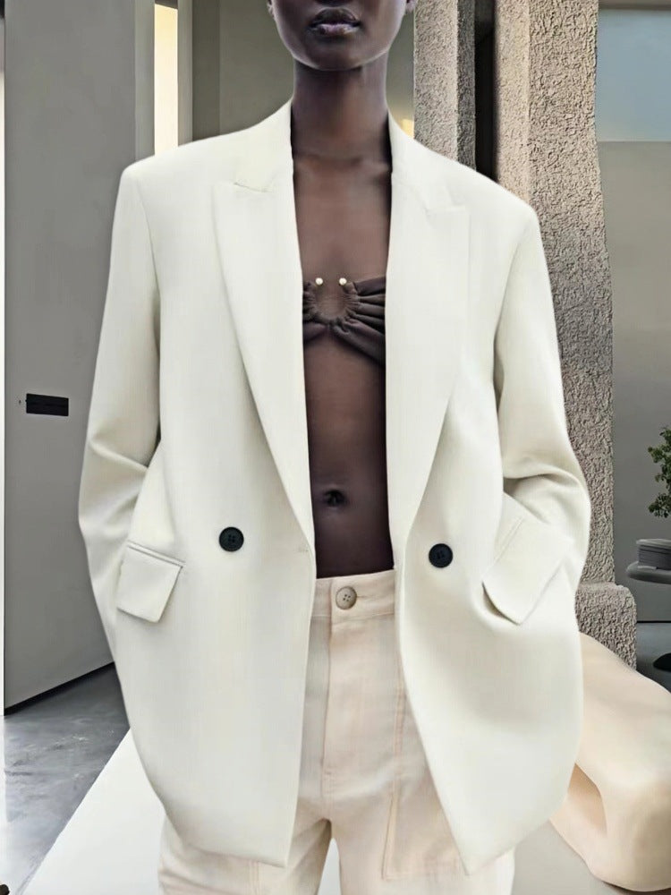 Damen Modischer und eleganter Oversized Blazer Echoarchiv