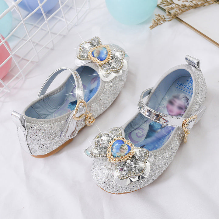 Mädchen Glitzernde Ballerina-Schuhe mit Herzdetaillierung Echo Archiv
