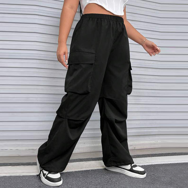 Damen Cargohose mit seitlichen Taschen und elastischem Bund Echo Archiv