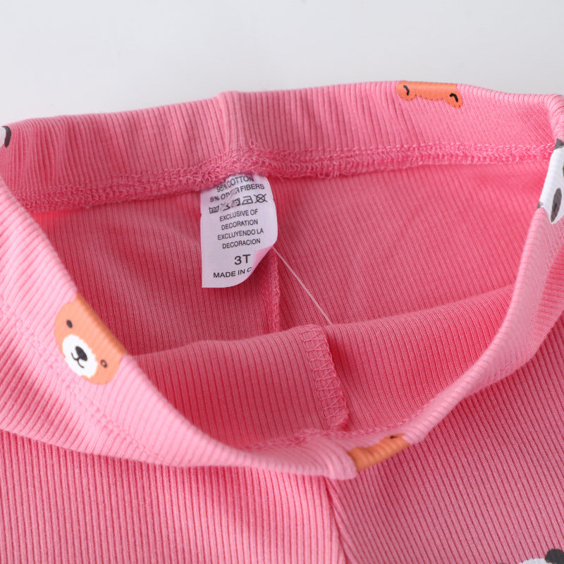 Mädchen Leggings mit verspielten Tierfaces Echo Archiv
