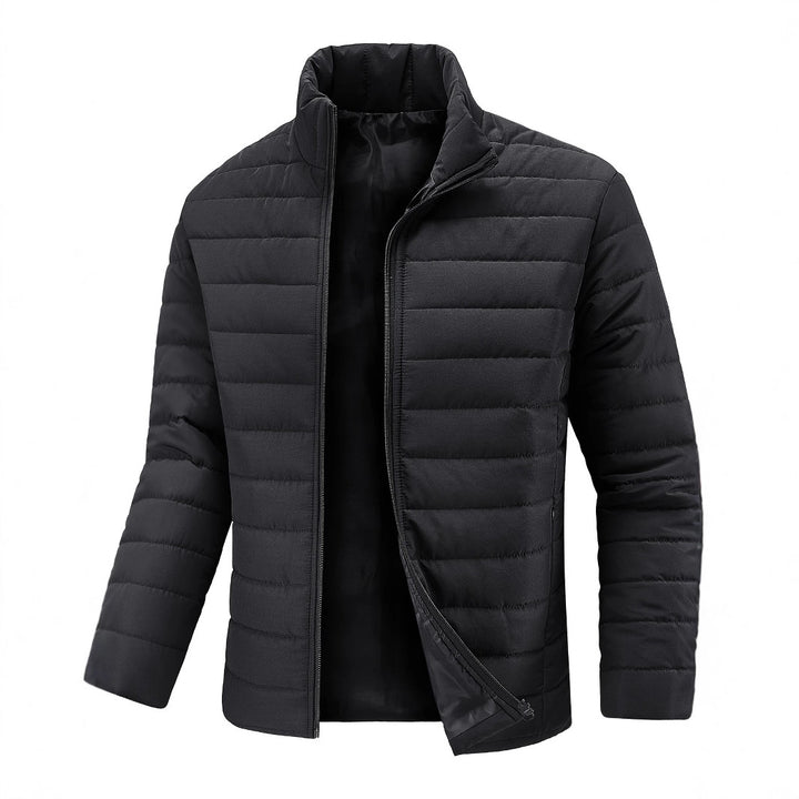 Herren Slim Fit Ultraleichte Thermosteppjacke mit hohem Stehkragen – Taviero
