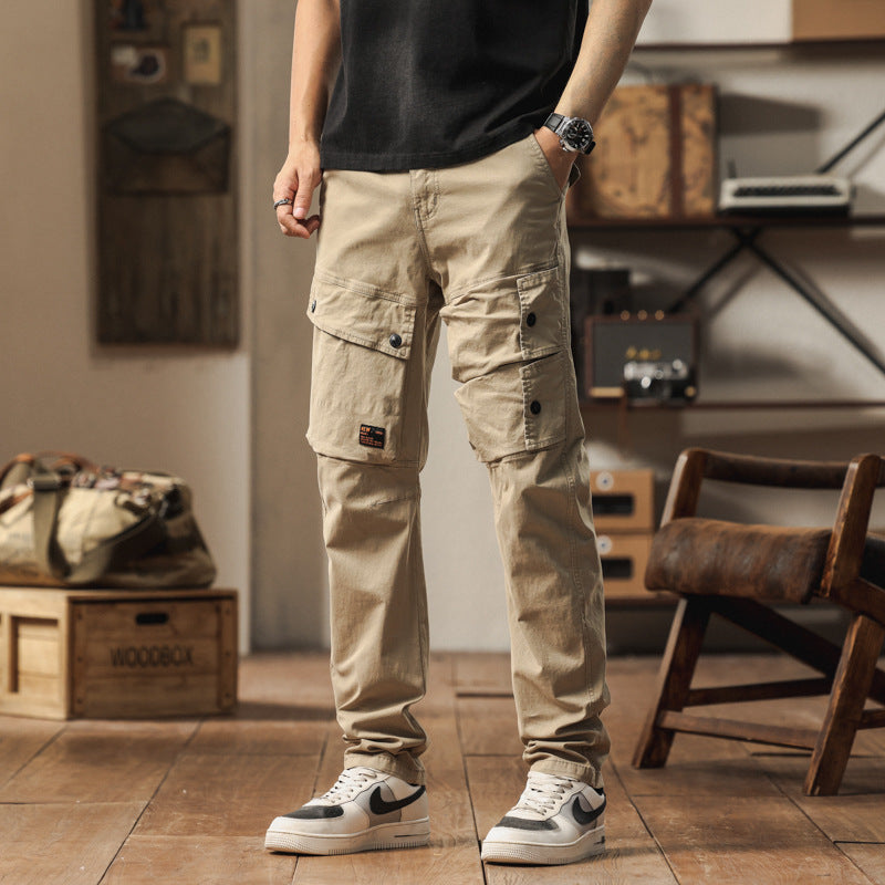 Herren robuste Cargo-Hose mit elastischem Bund und multifunktionalen Taschen Echoarchiv