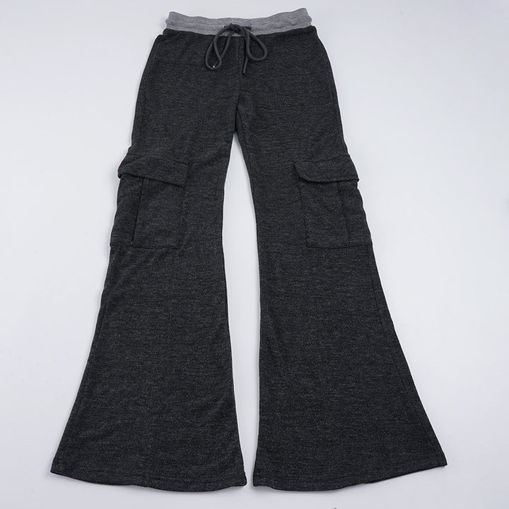 Damen Ausgestellte Cargo-Loungehose mit hohem Bund und Kordelzug Echo Archiv