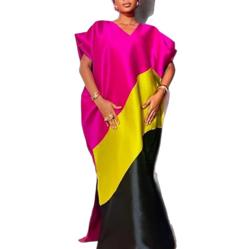 Damen asymmetrisches Kaftan-Kleid mit voluminösen Ärmeln Echo Archiv