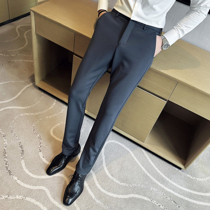 Herren elegante Anzughose aus leichtemStretchmaterial mit seitlichen Taschen Echoarchiv