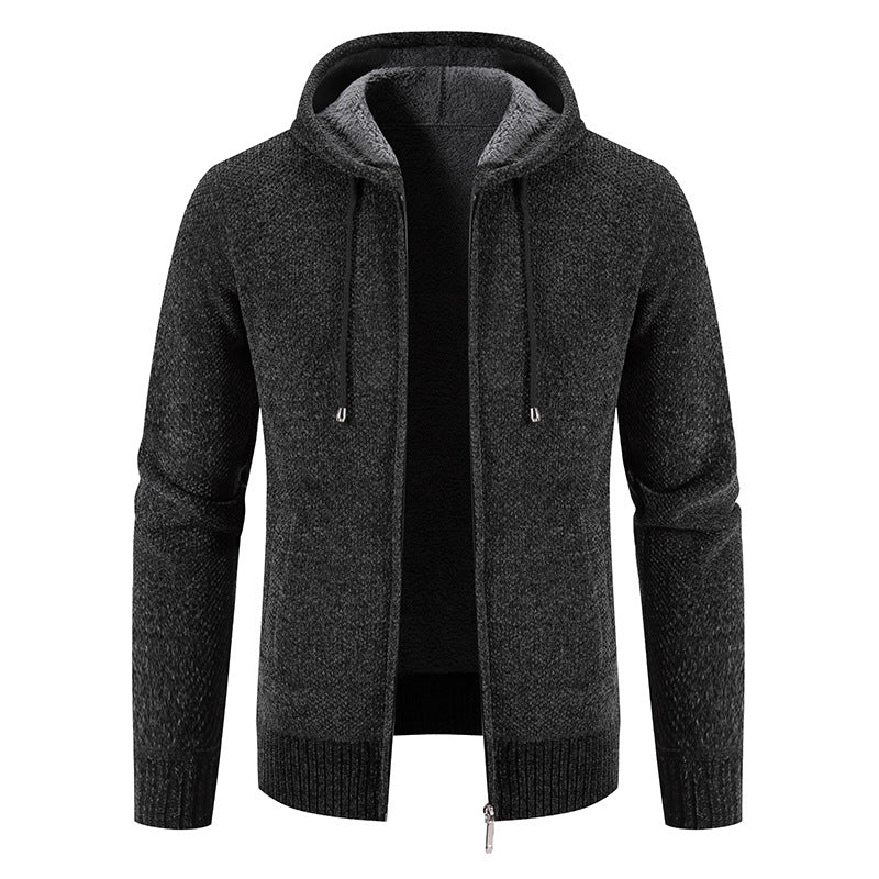 Herren Kapuzenjacke mit weichem Innenfutter und innovativem Design Echoarchiv