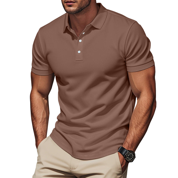 Herren Poloshirt mit atmungsaktiver Struktur und modernem Design Echoarchiv