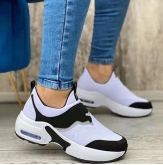 Damen Slip-On Plateausneaker mit Luftkammer und gestricktem Obermaterial Echoarchiv