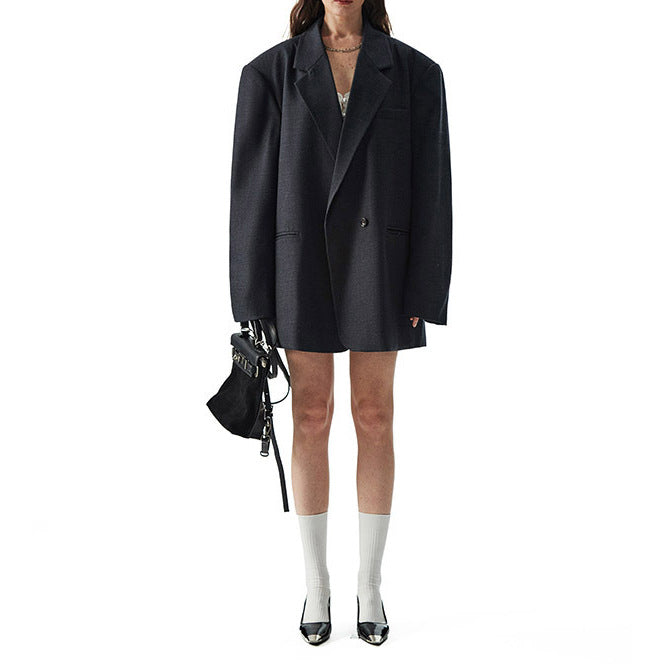 Damen Oversized Blazer mit lässigem Schnitt Echoarchiv