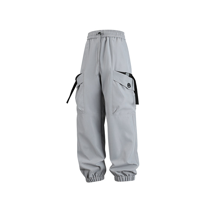 Unisex Weite Technical-Cargo-Jogginghose mit verstellbarem Tunnelzug, großen Klapptaschen und elastischem Knöchelabschluss Echo Archiv