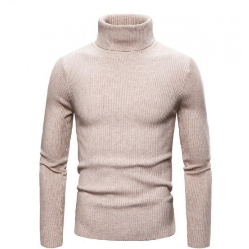 Herren Rollkragenpullover mit strukturiertem Rippdesign Echoarchiv