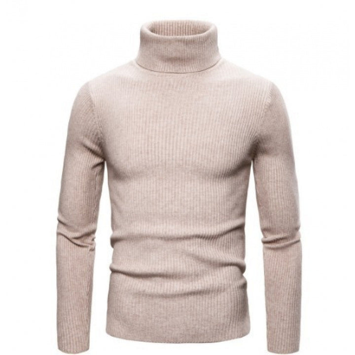 Herren Rollkragenpullover mit strukturiertem Rippdesign Echoarchiv