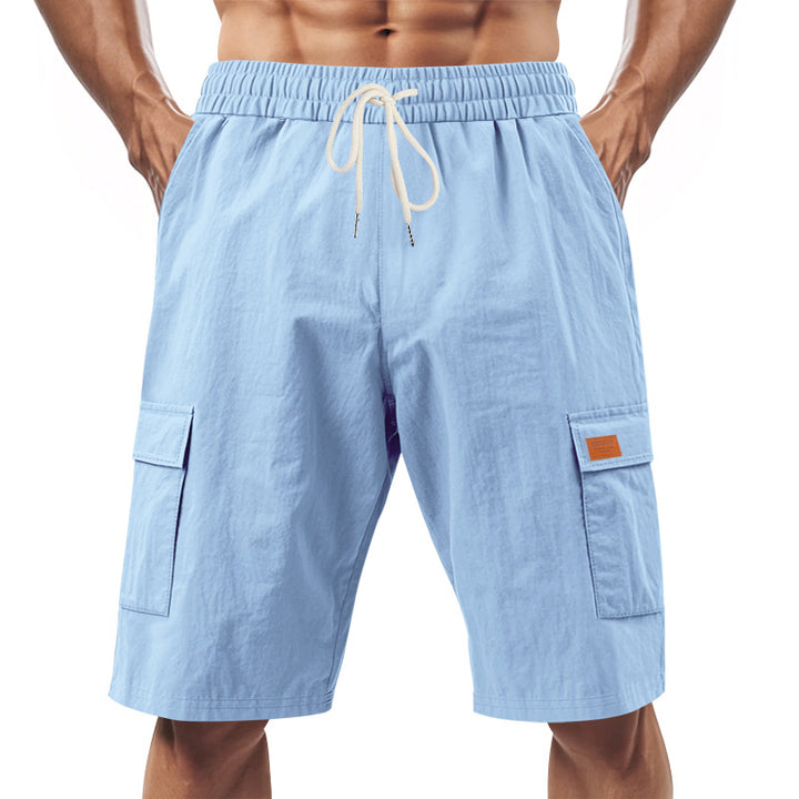 Herren praktische Cargo-Shorts mit elastischem Bund und seitlichen Taschen Echoarchiv