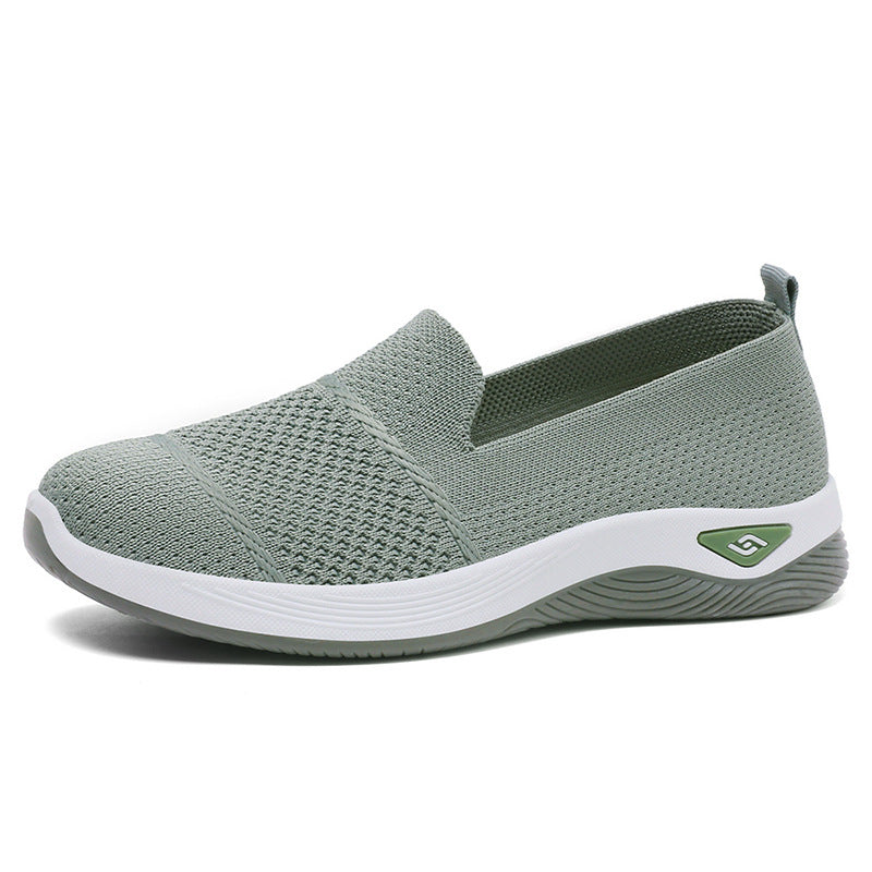 Damen nan gestrickter Slip-On Komfortsneaker mit sockenähnlicher Passform, atmungsaktivem Strickoberteil und stoßdämpfender EVA-Zwischensohle Echo Archiv