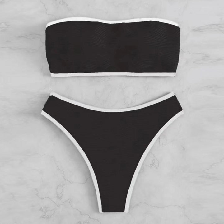 Damen Bandeau-Bikini-Set mit strukturiertem Design Echo Archiv