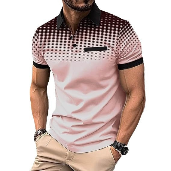 Herren Poloshirt mit modernen Designelementen und stylischen Akzenten Echoarchiv