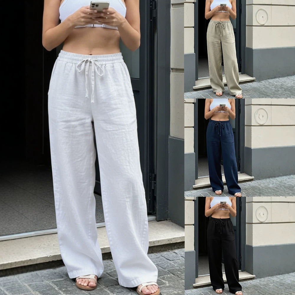 Damen Weite Leinenhose Echo Archiv