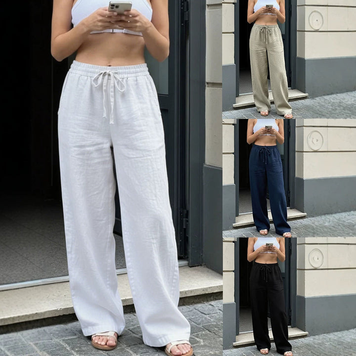 Damen Weite Leinenhose Echo Archiv