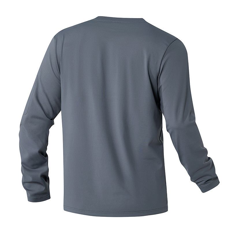 Herren Funktionsshirt mit langem Arm und praktischer Tasche Echoarchiv