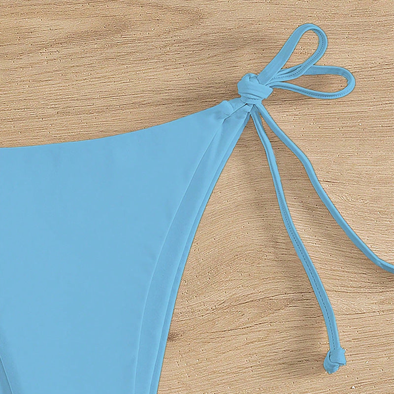 Damen Hochgeschnittenes Bikini-Unterteil mit verstellbaren Bindebändern Echo Archiv