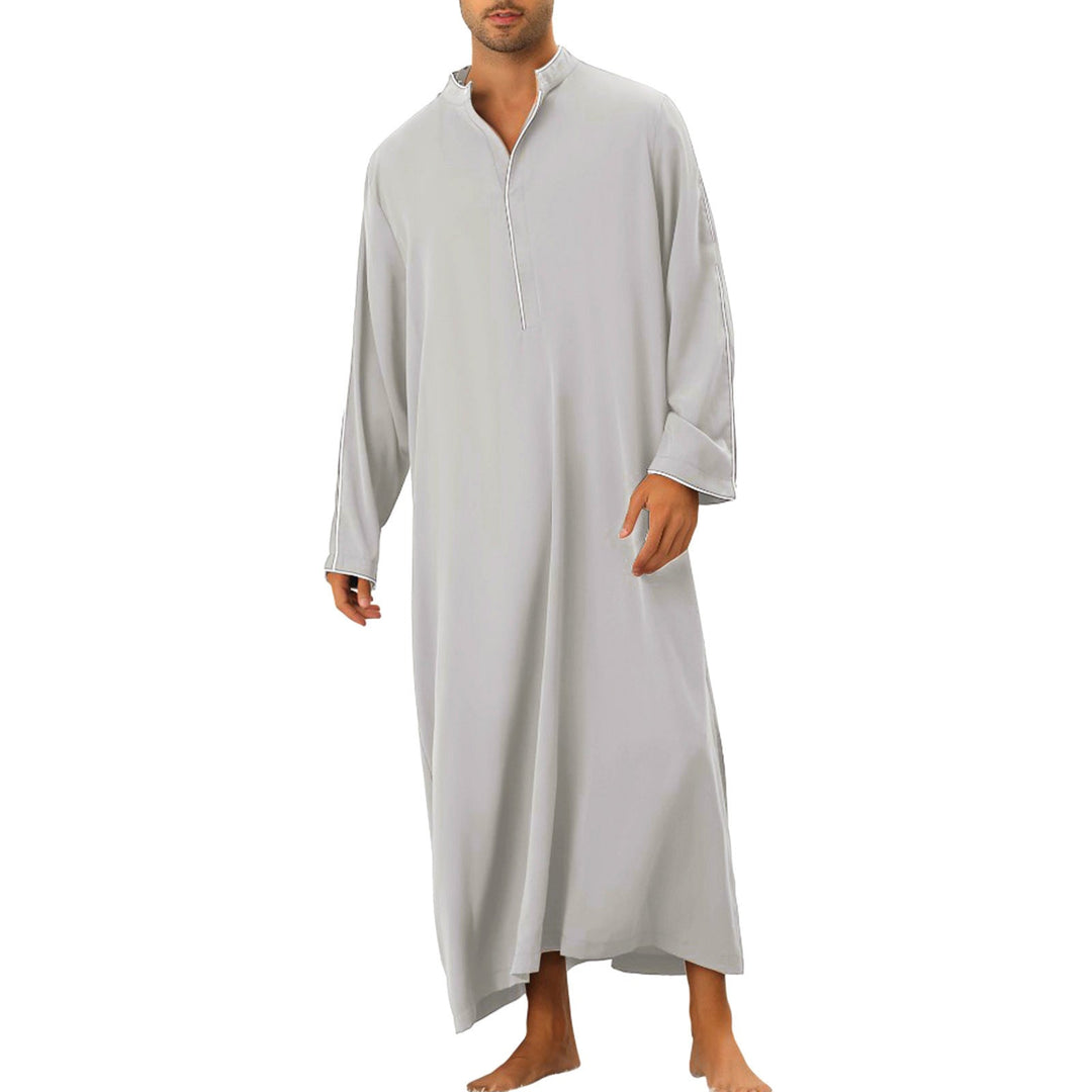 Herren hochentwickelter Kaftan mit sportlichem Stehkragen und eleganten Kontrastdetails Echoarchiv