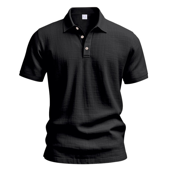 Herren Poloshirt mit strukturiertem Design und modischen Knopfdetails Echoarchiv