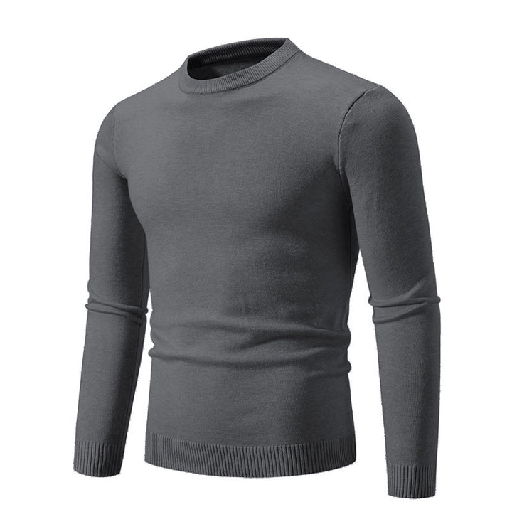 Herren eleganter Rundhals-Pullover aus feiner Baumwolle Echoarchiv