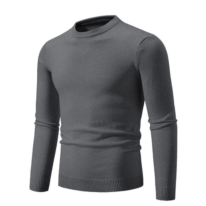 Herren eleganter Rundhals-Pullover aus feiner Baumwolle Echoarchiv