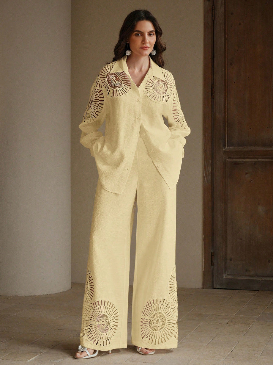 Damen Elegante Blusen und Hosen Kombination Echo Archiv