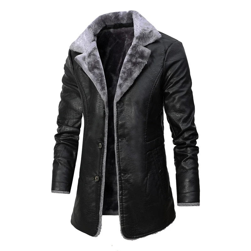 Herren Elegante Lammfelljacke mit modernem Schnitt Echo Archiv