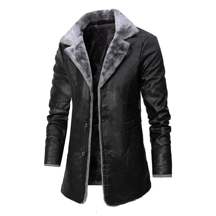 Herren Elegante Lammfelljacke mit modernem Schnitt Echo Archiv