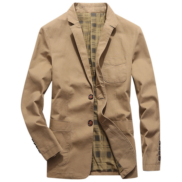 Herren Sakko im Field‑Stil aus Premium‑Canvas mit aufgesetzten Taschen Echo Archiv
