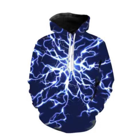 Herren Kapuzenpullover mit dynamischem Blitzdesign Echoarchiv