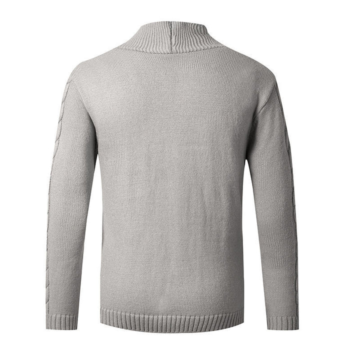 Herren Strickcardigan mit Schalkragen, Zopfmuster und Knopfleiste Echo Archiv