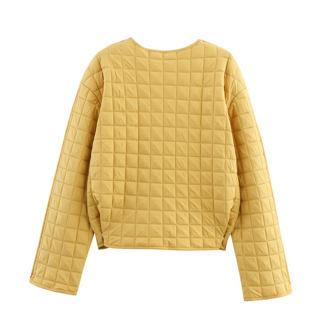 Damen Steppjacke mit Rundhalsausschnitt, leichter Wattierung und Leistentaschen Echo Archiv
