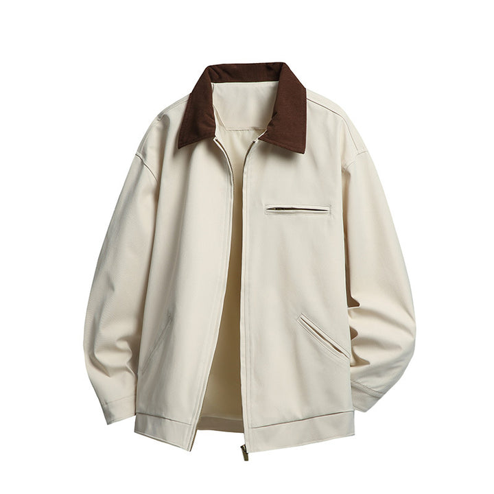 Herren Modische Übergangsjacke mit hohen Kragen und praktischen Taschen Echo Archiv