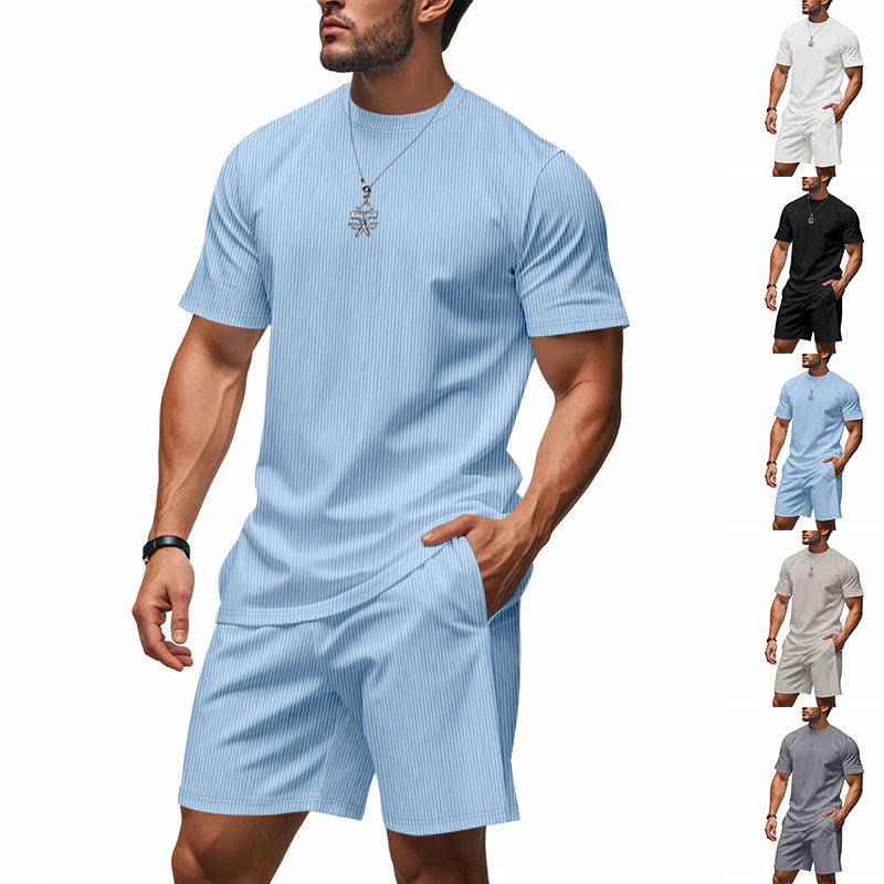 Herren lässiges Shorts-Set mit atmungsaktivem Stoff Echoarchiv